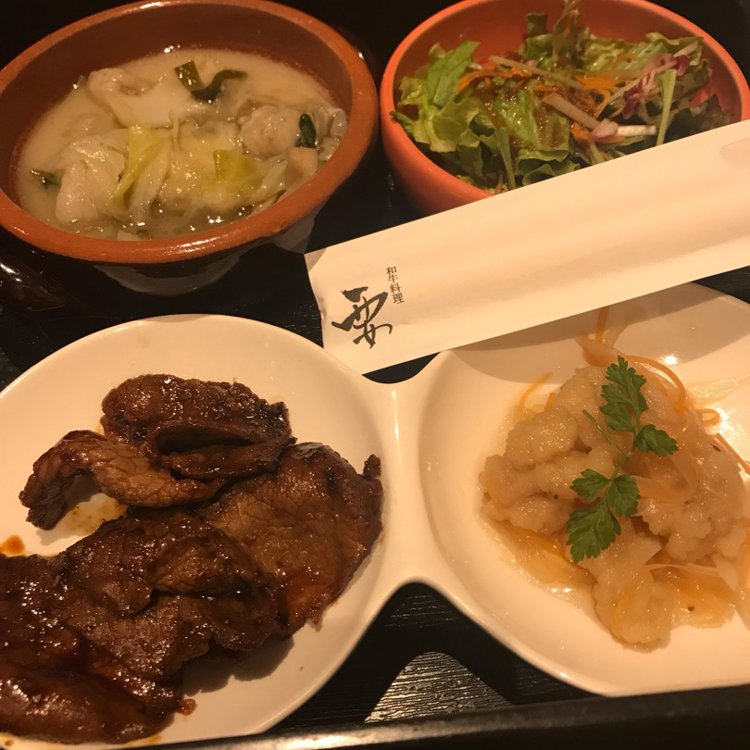 Lunch Set 和牛料理要on Eaten