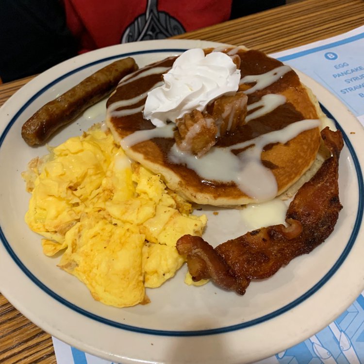 Jr Churro Pancake Combo Ihop On Eaten