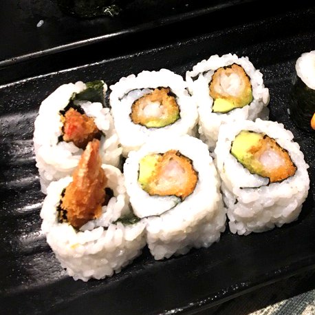 Prawn Katsu & Avocado Uramaki @ Super Sushi