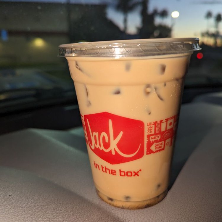 Iced Coffee with Boba @ Jack in the Box
