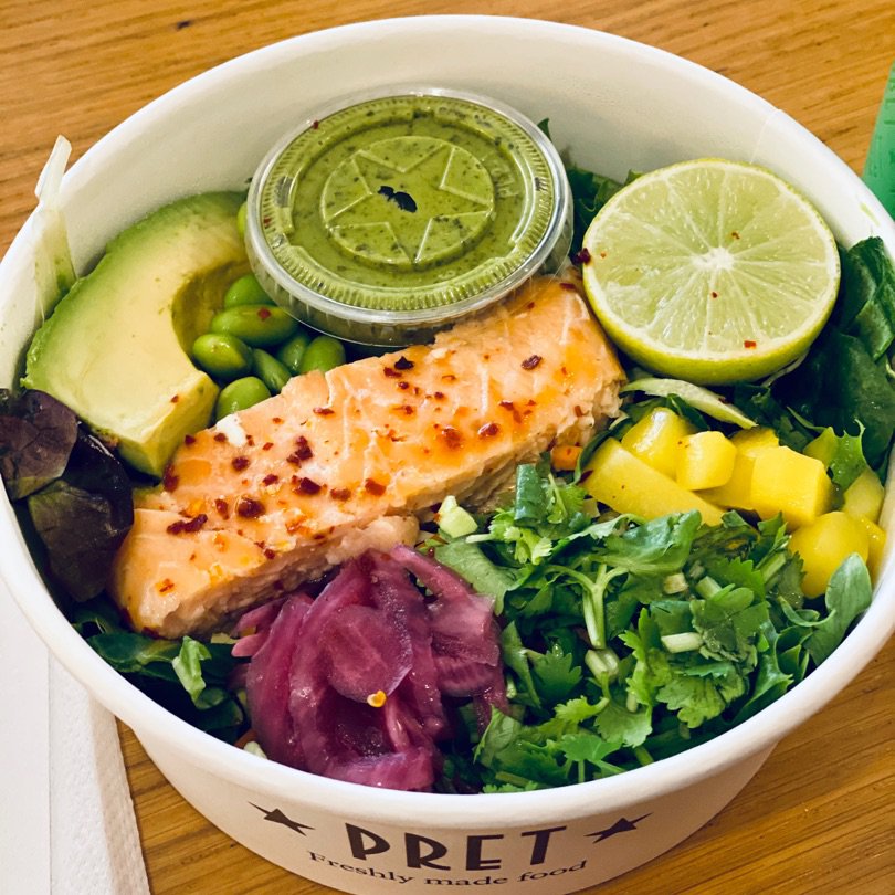 Salmon And Mango Salad Bowl @ Pret A Manger on Eaten