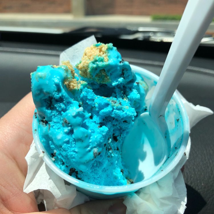 Cookie Monster Ice Cream @ Fosselman's Ice Cream Co. on Eaten