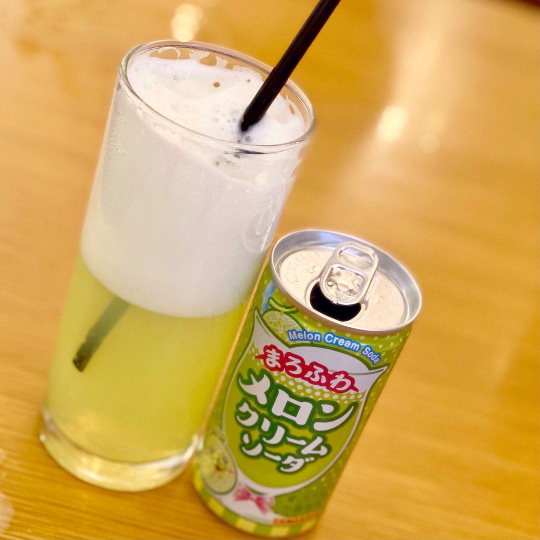 Melon Cream Soda まるふわメロンクリームソーダ @ Sushi Zanmai 1