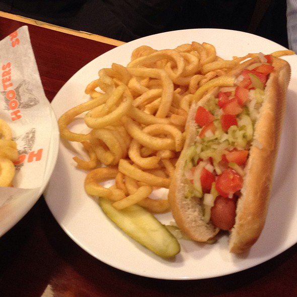 Hot Dog Gourmet Style @ Hooters on Eaten
