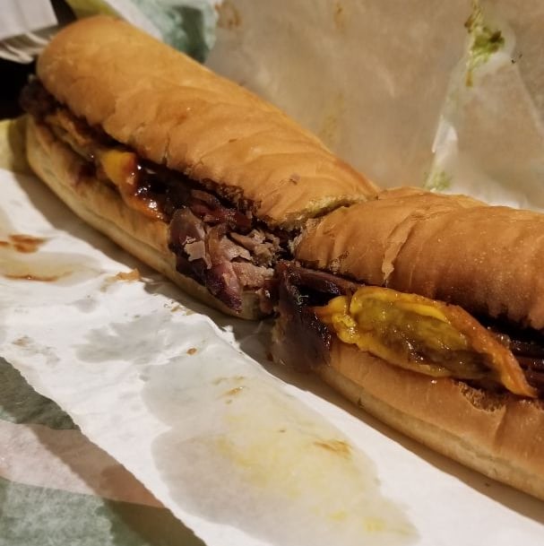 Pit-Smoked Brisket Sandwich @ Subway on Eaten