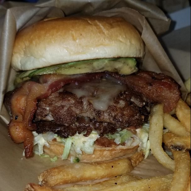 Avocado Bacon Burger from Buffalo Wild Wings.