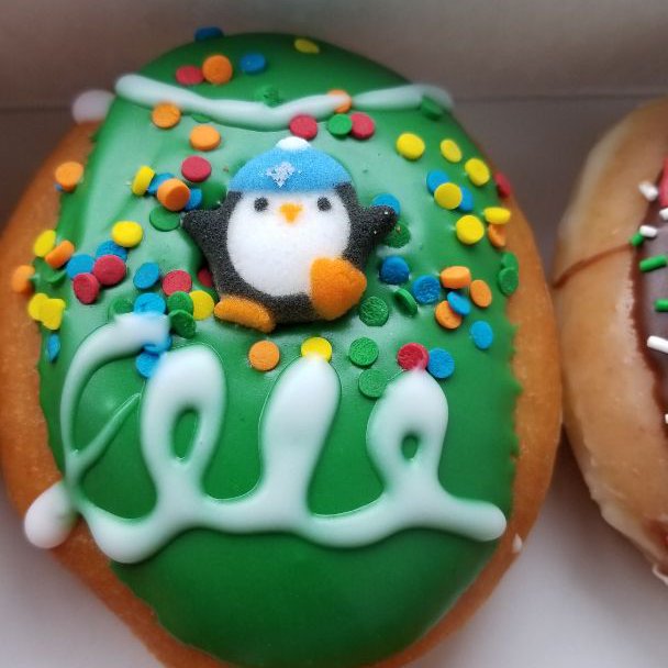 Ugly Sweater Penguin Donut Krispy Kreme