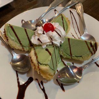 fried green tea ice cream